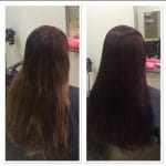 Before After Straight Hair - hair services in Avoca, QLD